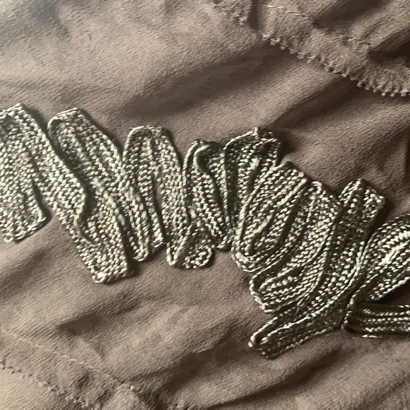 ETCETERA embroidered A-line brown midi skirt in excellent condition - Picture 3 of 4